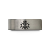 tungsten rings for him – gray tungsten the chariot wedding band