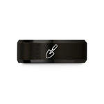 black tungsten ring him – black tungsten trowel wedding band