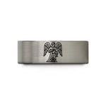 tungsten comfort fit ring – black & blue & silver tungsten temperance wedding band