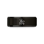 black tungsten men's ring – black tungsten cowboy lasso wedding band