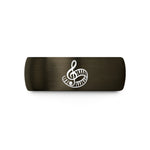 tungsten comfort fit ring – gunmetal & black tungsten piano keys wedding band