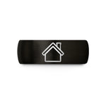unisex tungsten wedding band – black tungsten roofline chimney wedding band