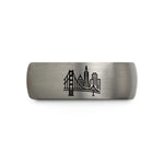 engraved tungsten rings couple – silver tungsten san francisco wedding band
