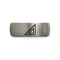 matching tungsten bands men – black & silver tungsten speed square wedding band