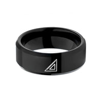 tungsten carbide wedding bands – black tungsten speed square wedding band