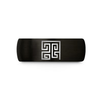 men's comfort fit tungsten – black tungsten hilbert curve wedding band