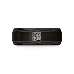 men's comfort fit tungsten – black tungsten hilbert curve wedding band