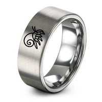 his and hers rings – silver tungsten hermit crab ring