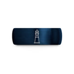 matching rings for couples – blue tungsten montauk point lighthouse wedding band