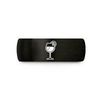 tungsten wedding bands unisex – black tungsten sangria glass wedding band