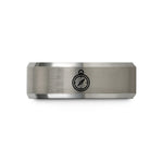 matching rings for couples – black & gray tungsten barometer wedding band
