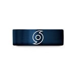 engraved rings for couples – black & blue tungsten hurricane symbol wedding band