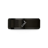 tungsten couple ring set – black tungsten new zealand wedding band