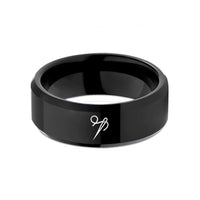 tungsten wedding rings men – black tungsten needle threader wedding band