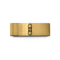 matching couple rings set – gold tungsten snowboard wedding band