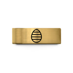 unisex tungsten wedding bands – gold tungsten striped egg wedding band