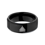 ladies black tungsten bands – black tungsten equalizer bars wedding band