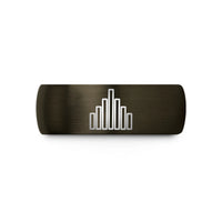 tungsten rings gift ideas – gunmetal & black tungsten equalizer bars wedding band