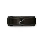 black tungsten ring men – black tungsten whammy bar wedding band