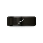 black tungsten ring men – black tungsten whammy bar wedding band