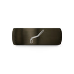 step bevel tungsten ring – gunmetal & black tungsten whammy bar wedding band