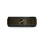 comfort fit tungsten ring – gunmetal & black tungsten whammy bar wedding band
