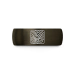 affordable tungsten rings online – gunmetal & black tungsten ocean floor contours wedding band