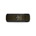 matching tungsten ring sets – gunmetal & black tungsten bobber wedding band