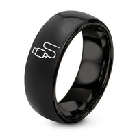 Tungsten Rings for Men And Women Sets – black tungsten usb c cable ring