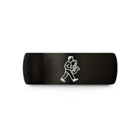 engraved tungsten ring him – black tungsten saxophone player marching wedding band