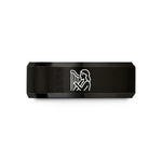 black tungsten ring him – black tungsten harpist wedding band