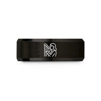 black tungsten ring him – black tungsten harpist wedding band