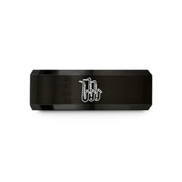 men's brushed tungsten band – black tungsten big band sax wedding band