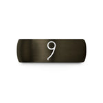gunmetal tungsten men's ring – gunmetal & black tungsten semicolon wedding band