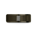 rose gold tungsten ring – gunmetal & rose gold tungsten bacon strips wedding band