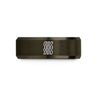 rose gold tungsten ring – gunmetal & rose gold tungsten bacon strips wedding band