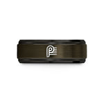 black tungsten men's ring – gunmetal & black tungsten piano p staff wedding band