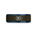 him tungsten comfort band – gunmetal & blue tungsten pause icon wedding band