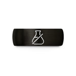 engraved tungsten ring him – black tungsten testing beaker wedding band