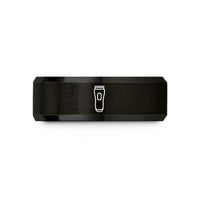 tungsten carbide men's ring – black tungsten electric clippers wedding band