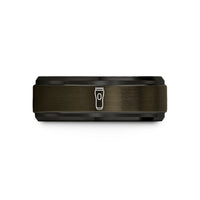 men's black tungsten ring – gunmetal & black tungsten electric clippers wedding band
