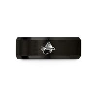 tungsten ring for him – black tungsten woolly bugger wedding band