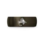 etched tungsten ring him – gunmetal & black tungsten woolly bugger wedding band