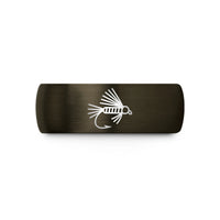 etched tungsten ring him – gunmetal & black tungsten woolly bugger wedding band