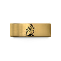 men's wedding band tungsten – gold tungsten floral bunny wedding band