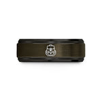 matte finish tungsten ring – gunmetal & black tungsten tactical backpack wedding band