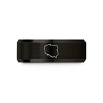 tungsten carbide men's ring – black tungsten pl wedding band