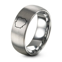Tungsten Rings for Men Matte – gray tungsten pl ring