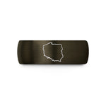 men's tungsten wedding band – gunmetal & black tungsten pl wedding band