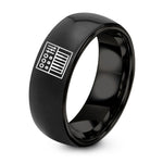 Tungsten Rings for Men Matte – black tungsten synth keyboard knobs ring